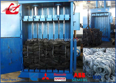 ซื้อ เศษซากยาง Baler ไฮดรอลิก Baling จักรเครื่องกด Baling แนวตั้ง 2000Kgs online manufacture
