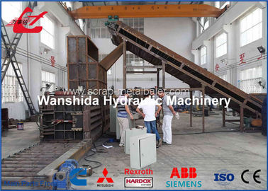 คุณภาพ  Manual Belting Plastic Bottle Baler Machine 6 - 8t / H Output Capacity Y82/W-125 โรงงาน