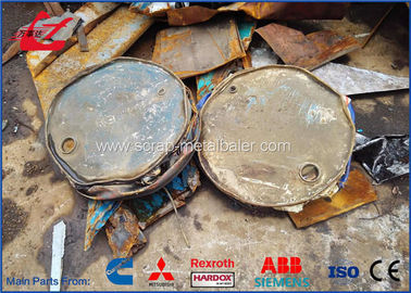 ซื้อ เศษเหล็กไฮดรอลิก 210 ลิตร Drum Crusher 250 แรงดัน KN Push Force One Year Guarantee online manufacture