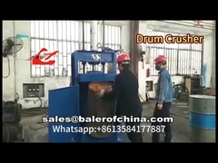 Y82-25 น้ํามัน Drum Crusher ไฮดรอลิกขับเคลื่อนทําทรัมความสูง 60mm