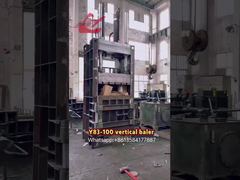 เครื่องอัดเศษวัสดุแนวตั้งไฮดรอลิก Y82-100 สำหรับอัดกระดาษลัง ขวดพลาสติก