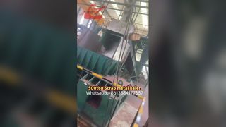 เครื่องอัดก้อนเศษโลหะแรงกดสูง 500 ตันสำหรับขี้เลื่อยทองแดง